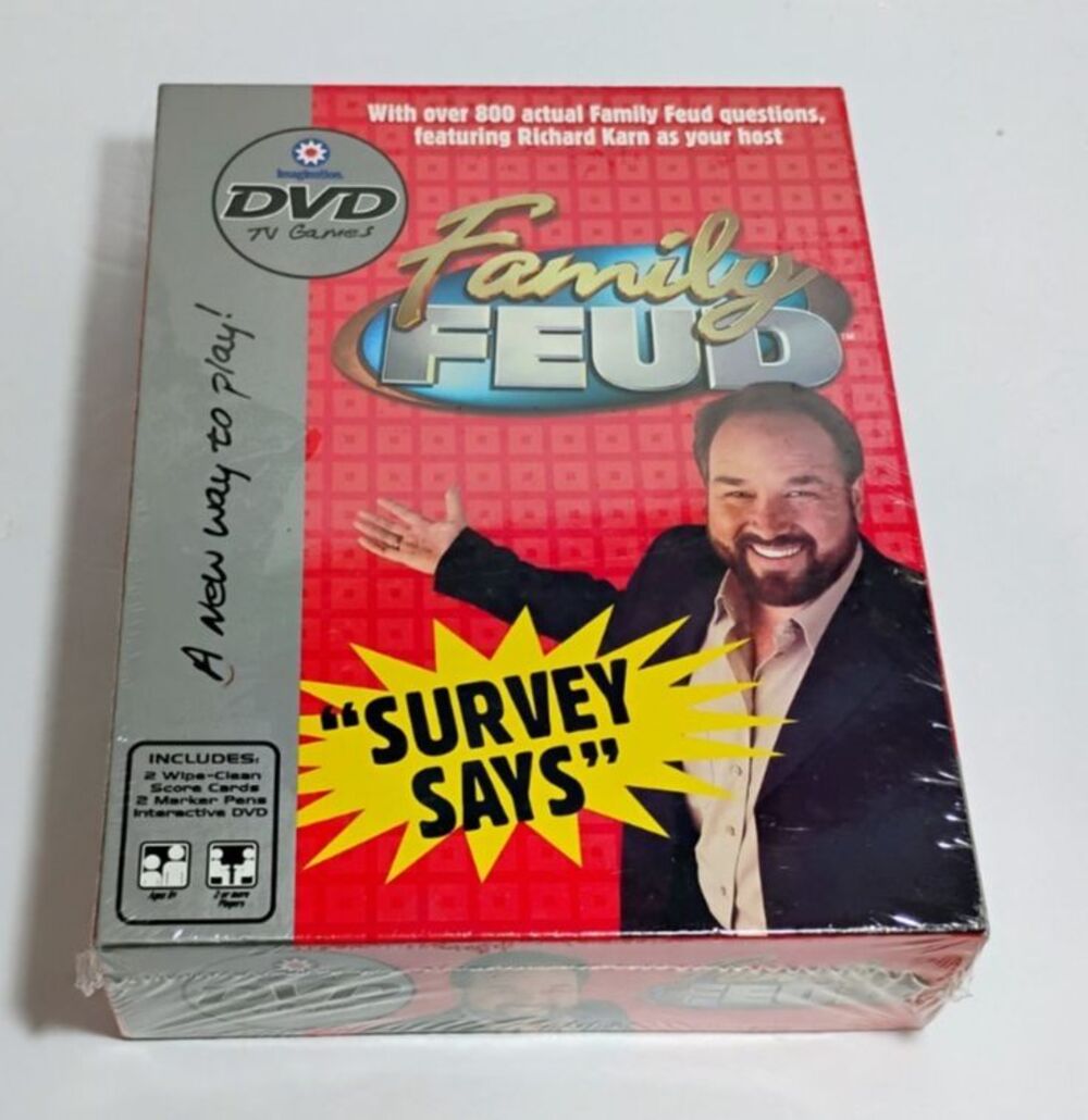 Family Feud DVD Game "Survey Says" Imagination TV Games 2004 NEW SEALED